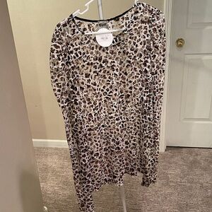 Leopard Print Sheet Women's Top